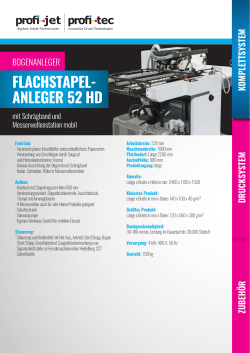 FLACHSTAPEL- ANLEGER 52 HD