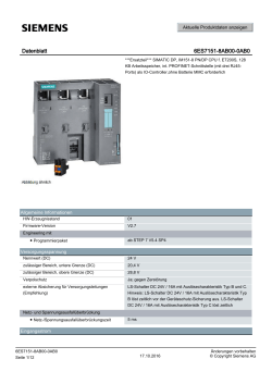 Datenblatt 6ES7151-8AB00-0AB0 - Siemens Industry Online Support