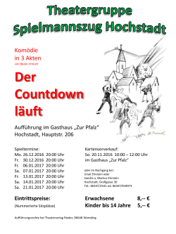 Der Countdown läuft - Spielmannszug Hochstadt