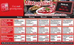 Gut und g&uuml;nstig essen.