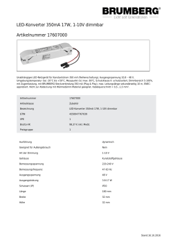 LED-Konverter 350mA 17W, 1-10V dimmbar
