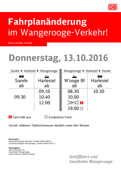 Donnerstag, 13.10.2016
