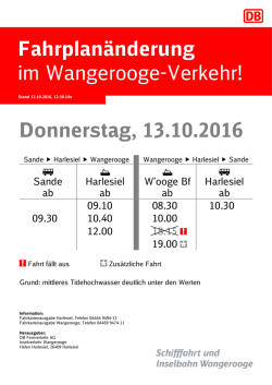 Donnerstag, 13.10.2016