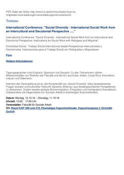International Conference: "Social Diversity