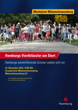 Hamburgs Viertkl&auml;ssler am Start 24. November 2016, 19.00 Uhr
