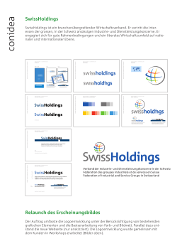 Swiss Holdings – Corporate Design Überarbeitung des Logos, der