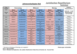 Jahresverlaufsplan Kiel - Juristisches Repetitorium Hemmer
