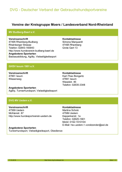 DVG - Deutscher Verband der Gebrauchshundsportvereine