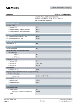 Datenblatt 6ES7321-7BH00-0AB0 - Siemens Industry Online Support