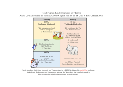 Hotel Neptun Kinderprogramm ab 7 Jahren NEPTUNs Kinderclub