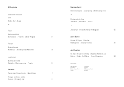 Menu zum Ausdrucken PDF