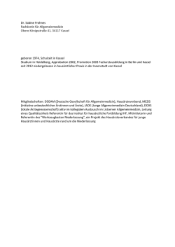Dr. Sabine Frohnes Fach&auml;rztin f&uuml;r Allgemeinmedizin Obere