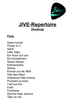 Setlists - Jive Live