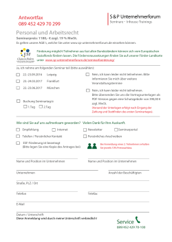 Personal und Arbeitsrecht Service