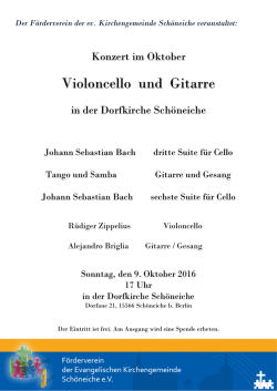 Violoncello und Gitarre