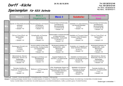 KGS Sehnde Speiseplan 24.10.-28.10.2016 - Dorff
