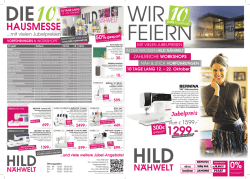 hausmesse - HILD N&Auml;HWELT