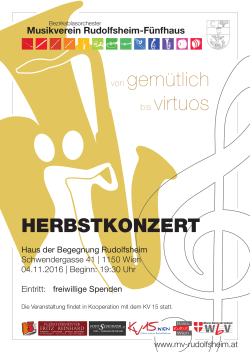 herbstkonzert - Musikverein Rudolfsheim