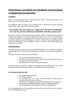 Infos zur Schulpflicht und Anmeldung