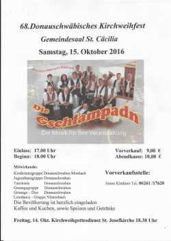 Kiritog 2016 - Donauschwaben Mosbach