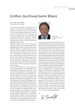 Gr&ouml;hes durchwachsene Bilanz