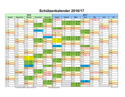 Schulkalender 2016/17