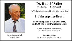 Dr. Rudolf Sailer