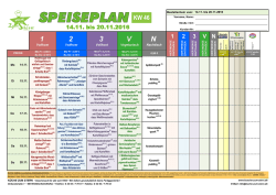 Speiseplan 14.11 - Küche zum Stern