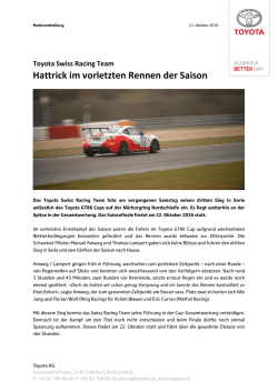 Hattrick im vorletzten Rennen der Saison