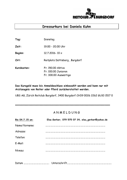 Dressurkurs bei Daniela Kuhn