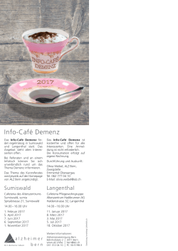 Info-Caf&eacute; Demenz 2017