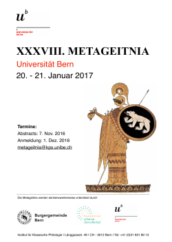 Poster Metageitnia 2017 - Institut für Klassische Philologie