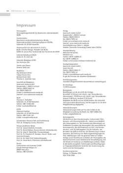 Impressum - Bayerisches Zahn&auml;rzteblatt
