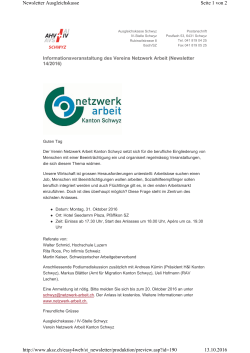 Infos...  - Ausgleichskasse Schwyz
