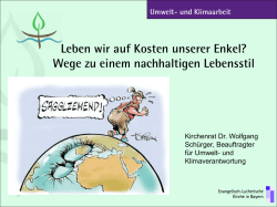 - Umwelt- und Klimaarbeit