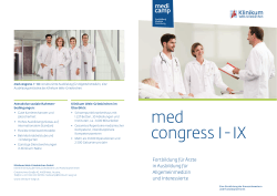 med congress I - IX - Wels - Klinikum Wels