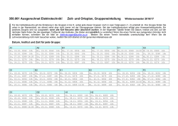 350.001 Ausgerechnet Elektrotechnik! Zeit