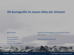 3D-Kartografie im neuen Atlas der Schweiz