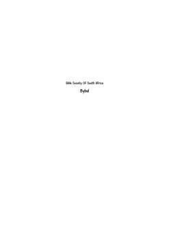 gratuit Bybel pdf