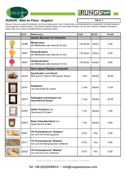 Mise en Place - RUNGIS express