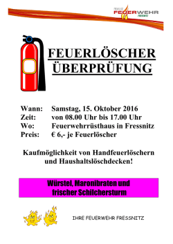 feuerlöscher überprüfung - FF