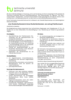 einer Studienfachberaterin/eines