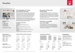 Hauptblatt - Wiener Zeitung