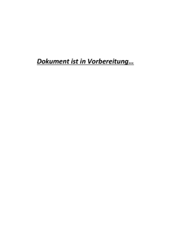 Dokument ist in Vorbereitung&hellip;