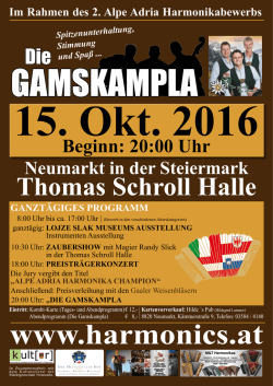 im rahmen des 2. alpe adria Harmonikabewerbs