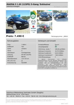 Preis: 7.690 - Autohaus Meklenborg