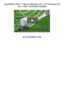 @@SPORT-LIVE++** Bayern München U19