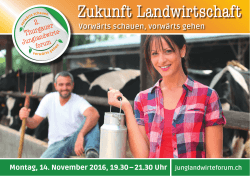 Flyer 2. JULA-Forum - Verband Thurgauer Landwirtschaft