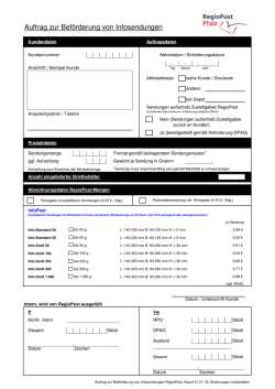 Infopost Formular