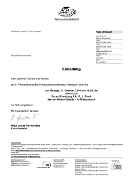Tagesordnung - Kreis Offenbach